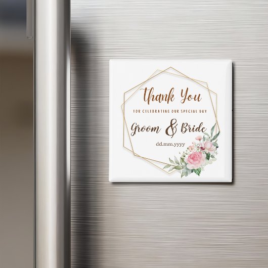 Magnet Personnalisable Faveur De Mariage Pour L'In