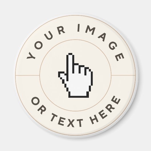 Magnet - Personnalisé (ajouter image/texte) (Devant)