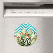 Magnet personnalisé Boho Cactus Succulent Cactus (In Situ (Lave-vaisselle))
