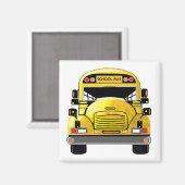 Magnet personnalisé de bus scolaire (Recto/Verso)