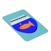 Magnet personnalisé de poisson rouge de Noël (Côté Droit)