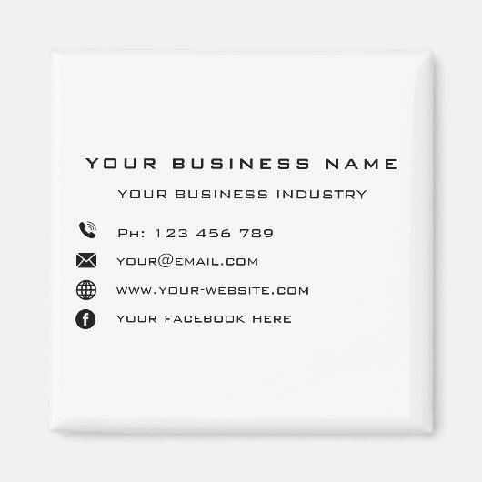 Magnet personnalisé promotionnel de l'entreprise (Devant)