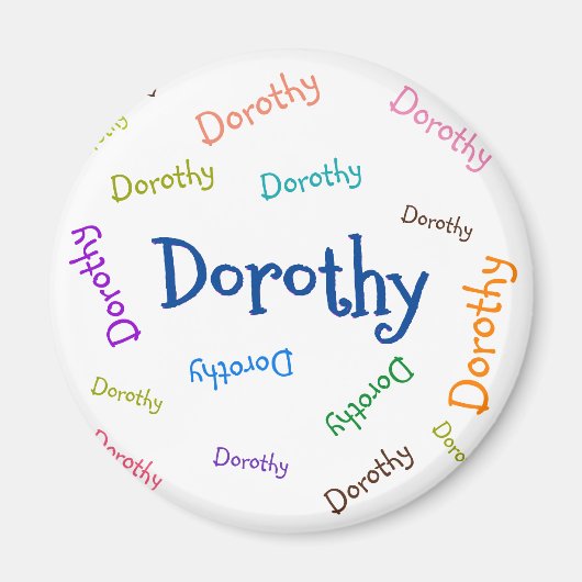 MAGNET PERSONNEL, NOM D'ENFANT, POUR ENFANTS (Devant)