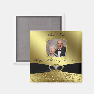 Magnet photo Anniversaire Mariage d'or