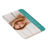 Magnet photo classique Turquoise Graduation (Côté Droit)