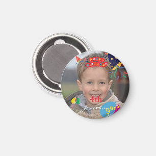 Magnet photo d'anniversaire personnalisé et heureu