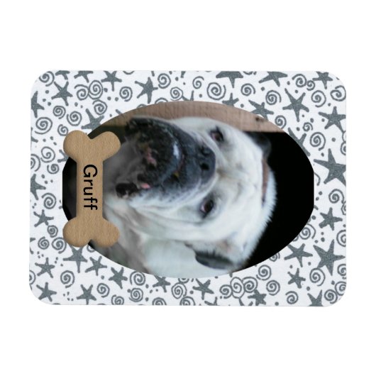 Magnet photo de chien (Horizontal)