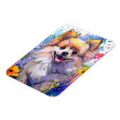 Magnet photo de chien de Poméranie (Côté Gauche)