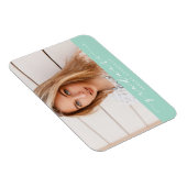 Magnet photo de graduation de la menthe classique (Côté Droit)