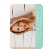 Magnet photo de graduation de la menthe classique (Vertical)