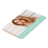 Magnet photo de graduation de la menthe classique (Côté Gauche)