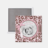 Magnet photo de la fille Cheeta 2 (Recto/Verso)