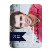 Magnet photo de la Marine Blue Graduation (Vertical)