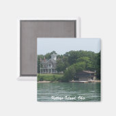 Magnet photo de l'île de Kelley (Recto/Verso)