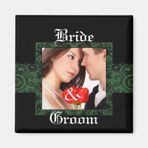 Magnet photo de mariée et de chambre
