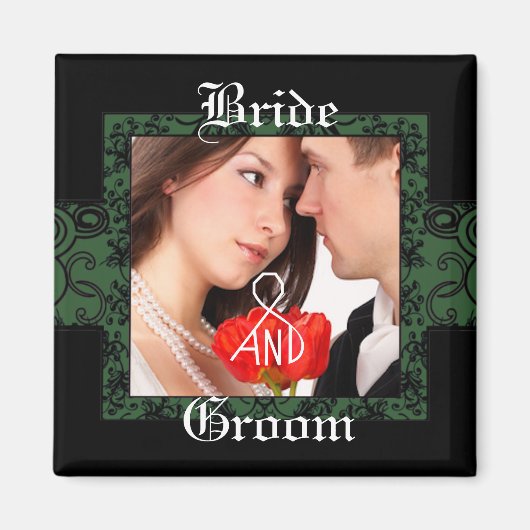 Magnet photo de mariée et de chambre (Devant)