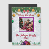 Magnet photo de Noël (Devant / Derrière)