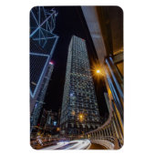 Magnet photo de nuit du centre de Hong Kong pour c (Vertical)