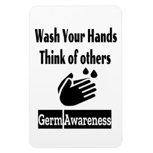 Magnet photo de sensibilisation au germe 4"x6"