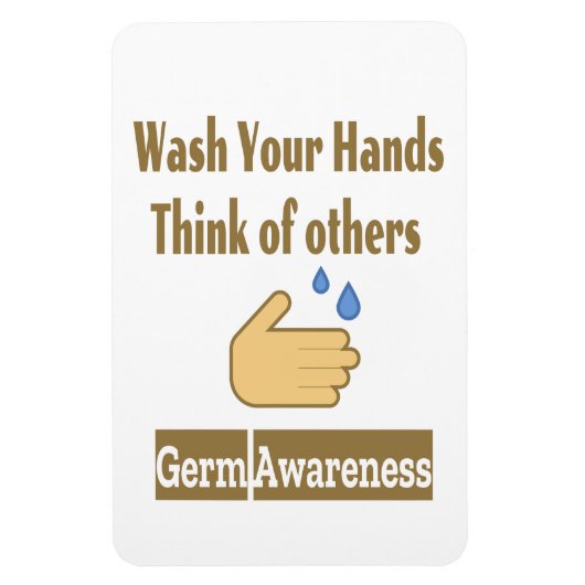 Magnet photo de sensibilisation au germe 4"x6" (Vertical)