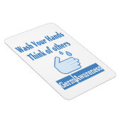 Magnet photo de sensibilisation au germe 4"x6" (Côté Droit)