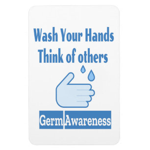 Magnet photo de sensibilisation au germe 4"x6"