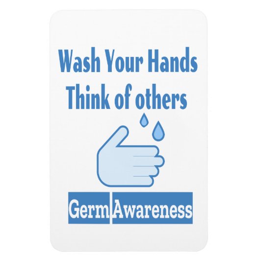 Magnet photo de sensibilisation au germe 4"x6" (Vertical)