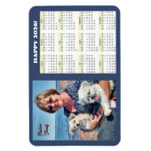 Magnet photo du calendrier familial 2026 (Vertical)