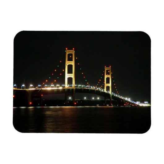 Magnet photo du pont Mackinac (Horizontal)