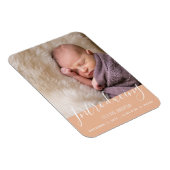 Magnet photo Faire-part de naissance pour bébé mod (Côté Droit)
