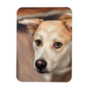 Magnet photo flexible de la belle fille Husky