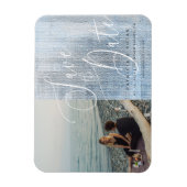 Magnet photo flexible de mariage avec écriture mod (Vertical)