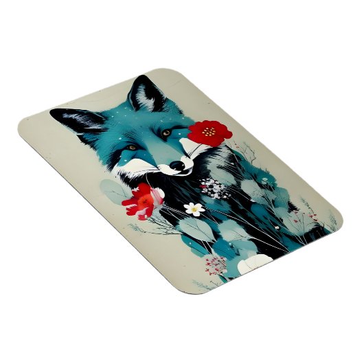 Magnet photo flexible Fox bleu (Côté Droit)