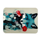 Magnet photo flexible Fox bleu (Horizontal)