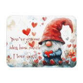 Magnet photo flexible Gnome de la Saint-Valentin (Horizontal)