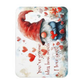 Magnet photo flexible Gnome de la Saint-Valentin (Vertical)