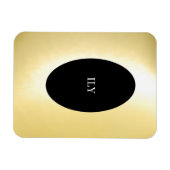 Magnet photo flexible Gold ILY (Horizontal)