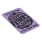 Magnet photo flexible meilleur papa (Côté Droit)