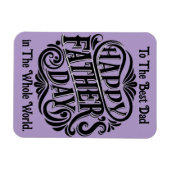 Magnet photo flexible meilleur papa (Horizontal)