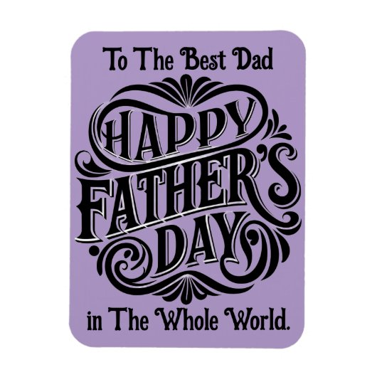 Magnet photo flexible meilleur papa (Vertical)