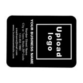 Magnet photo flexible noir d'affaires (Horizontal)