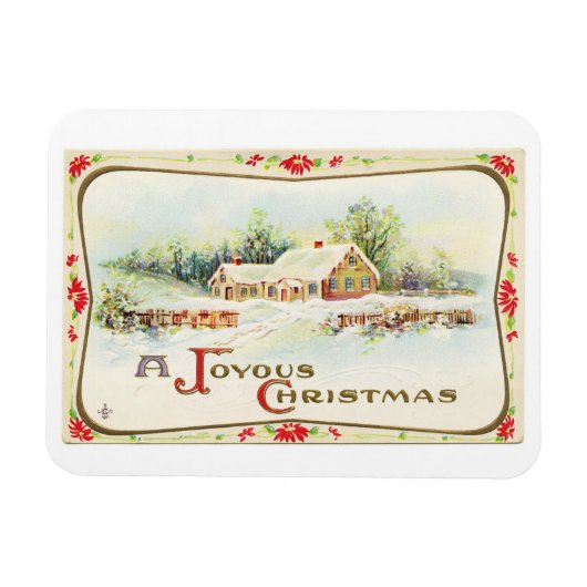 Magnet photo flexible vintage House (Horizontal)