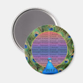 Magnet photo Mariage Peacock (Recto/Verso)