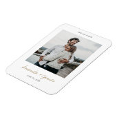 Magnet photo Merci de mariage personnalisé (Côté Gauche)