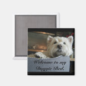 Magnet photo numérique de Westie (Recto/Verso)