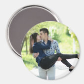 Magnet photo personnalisé de couples (Recto/Verso)