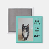 Magnet photo personnalisé meilleur animal de compa (Recto/Verso)