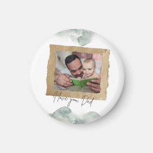 Magnet photo personnalisé pour la fête des pères