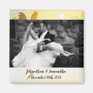 Magnet photo personnalisé Sunny Morning Farm Count