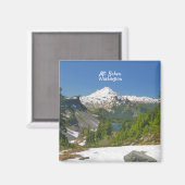 Magnet photo Pittoresque Mount Baker Washington (Recto/Verso)